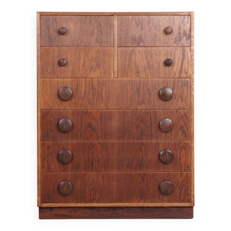 Oak chest of drawers, Danish design, 1960s, production: Denmark