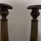Set of 2 Antique Bronze Candle Holders - Louis XVI Style