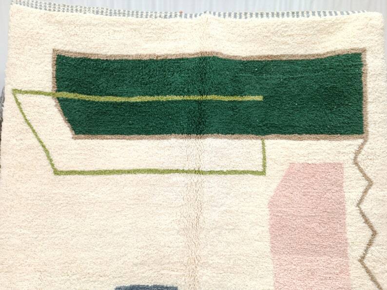 Traditional handmade Beni Ouarine rug 250cmx150cm