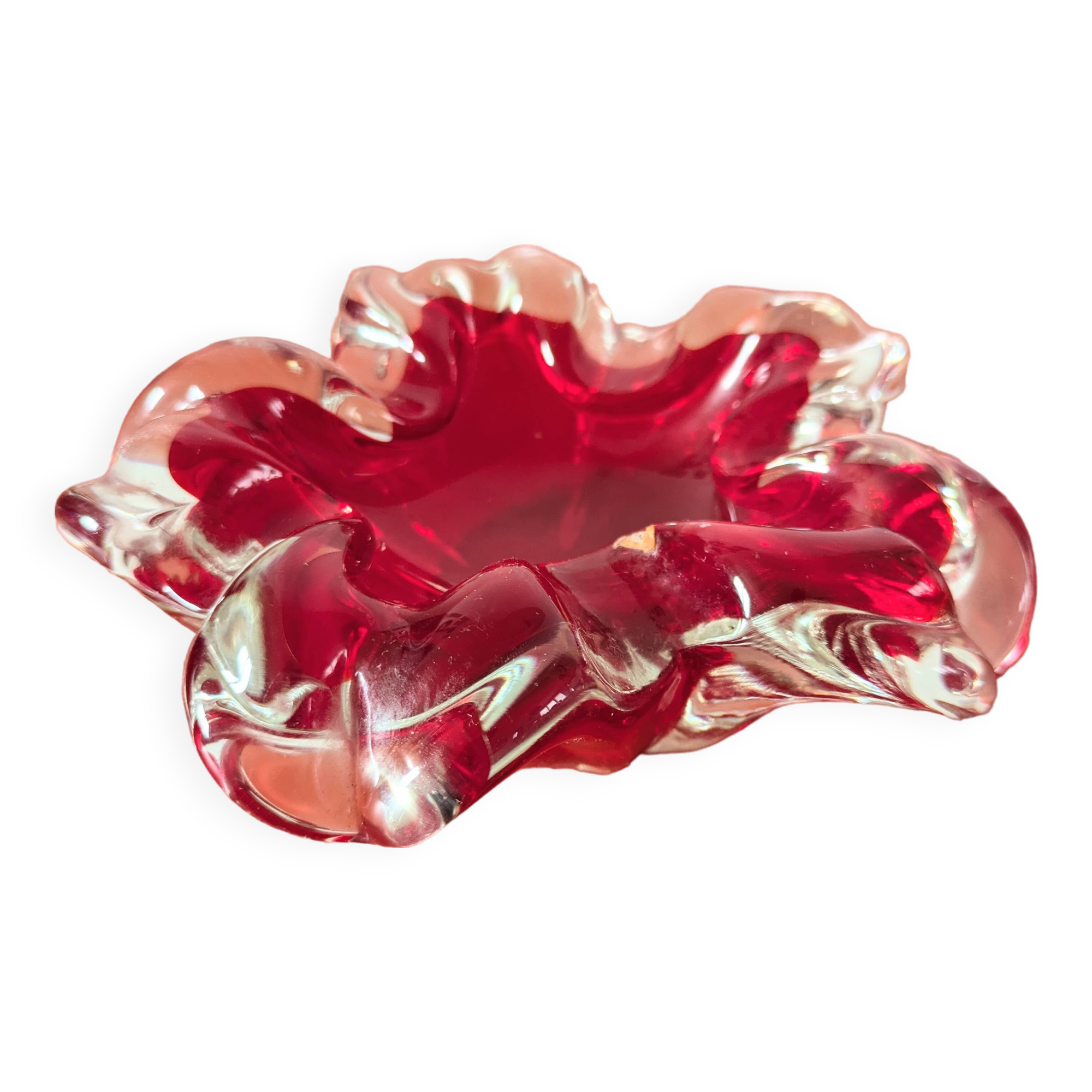 Ashtray in murano glass 70s design