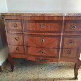 Commode en marqueterie style Transition Louis XV-Louis XVI