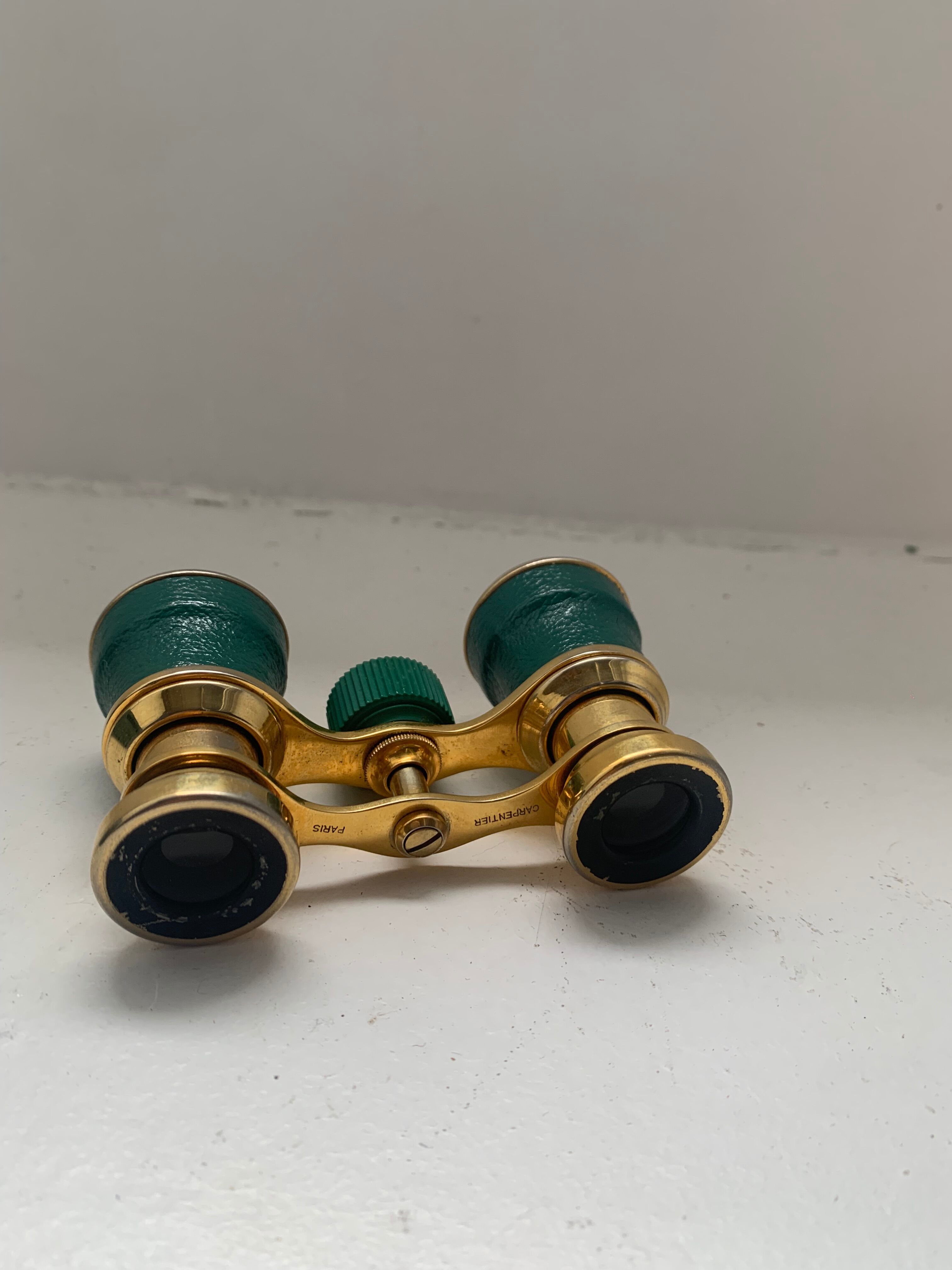 Leather and brass theater binoculars from carpentier