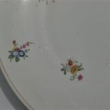 14 old flat plates in Limoges porcelain Legrand décor fleurettes