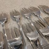 12 silver-plated metal cake forks Liberty Grand Prix