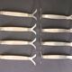 WMF, eight silver-plated knife rests, palmette decoration 1880