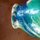 Antique glazed terracotta jug from Seminara Calabria, signed Ditto