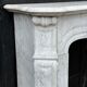 Louis XV style fireplace in Carrara marble around 1900
