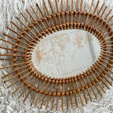 Rattan mirror 1960 48x60cm