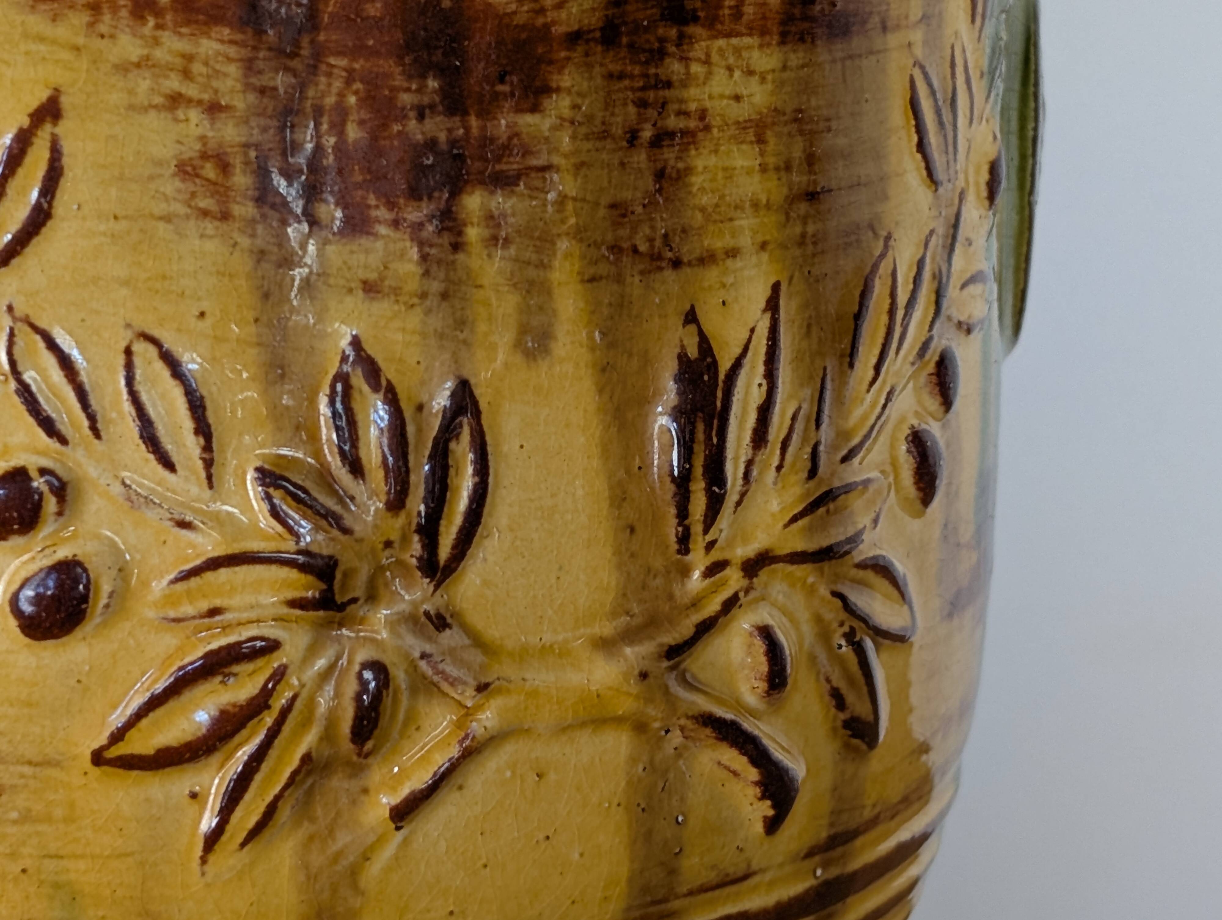 Uzes glazed earthenware planter