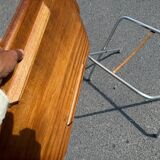 Alminette folding table with teak top, Norway, 1960s