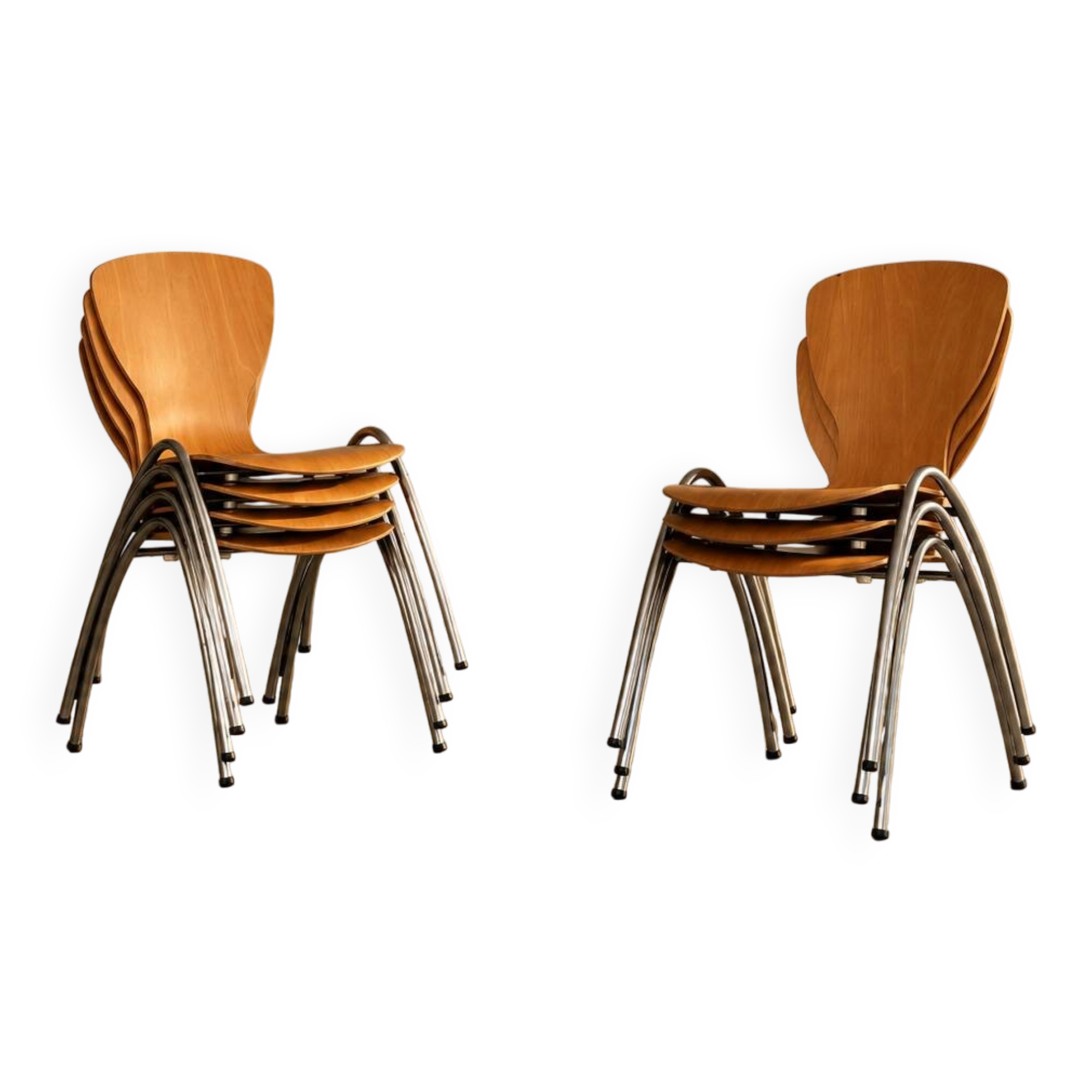 vintage school chairs | stacking chairs | batch of chairs