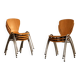 vintage school chairs | stacking chairs | batch of chairs