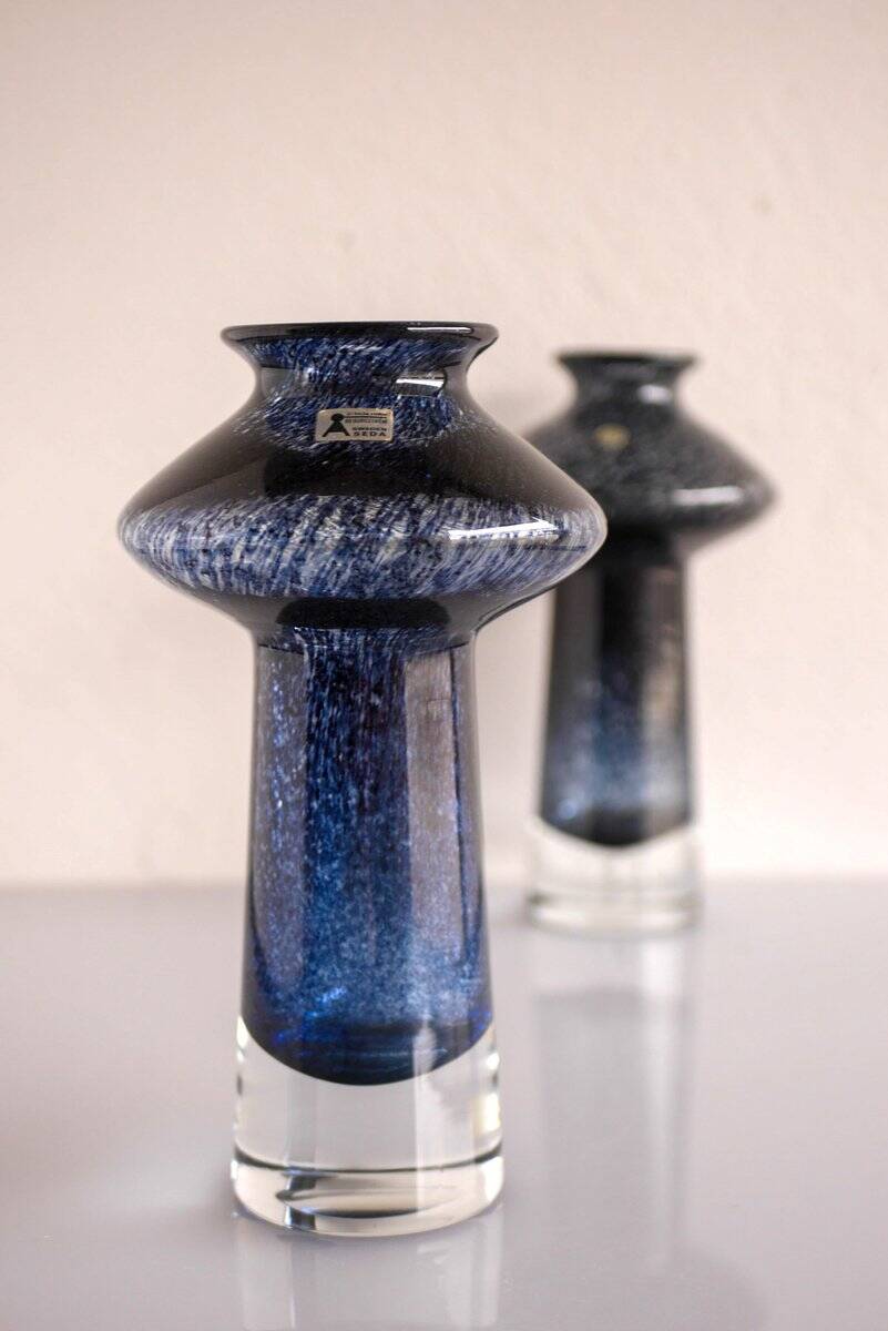 Vases called Oxid by Bo Borgström for Åseda, set of 2.