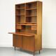 Vintage Teak Bookcase with Desk from Omann Jun, 1960s