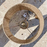 Lampe grès et corde de jute