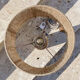 Lampe grès et corde de jute