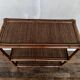 Vintage rattan bamboo wicker bookshelf