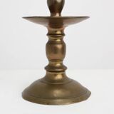 17th-Century Belgian Bronze Candlestick in Renaissance Style