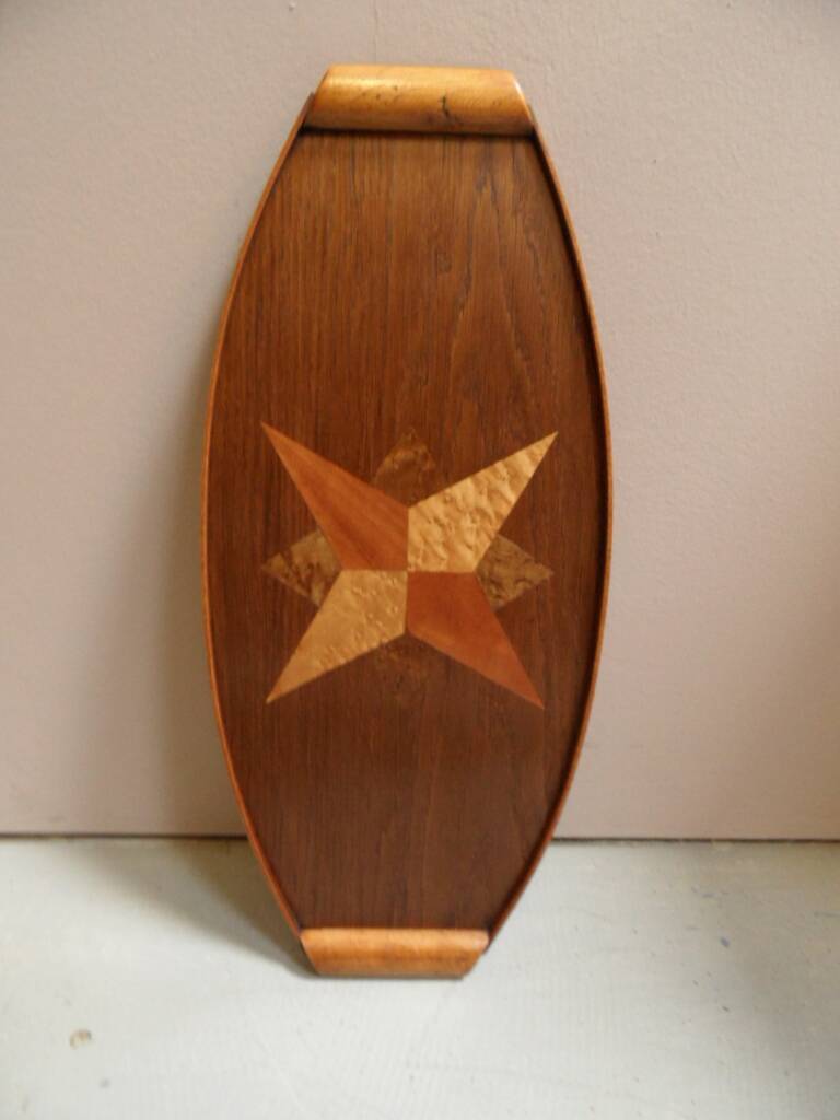 Plateau en bois vintage