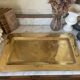 Plateau en laiton vintage