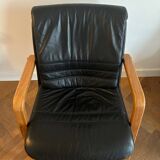 Teak and Skai Armchair