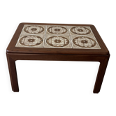 Coffee Table in Teak and Tiles