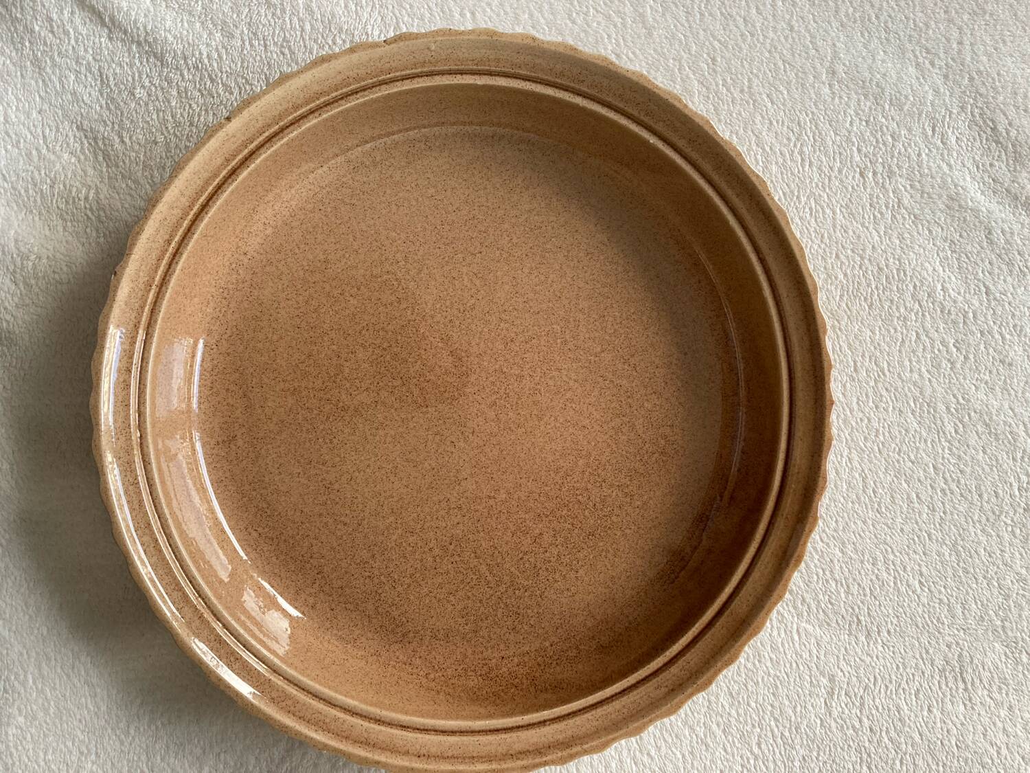 Plat à tarte barbotine poire siléa