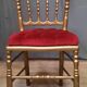 6 chaises de théâtre style Napoléon IIII