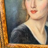 Portrait painting of a woman by R.Lefèvre