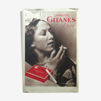 Affiche originale "Cigarettes Gitanes Vizir", 1939