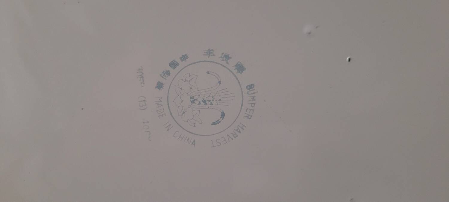 Dish Bumper Harvest China vintage