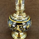 Ceramic kerosene lamp from Gien 19th