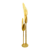 Lampadaire contemporain en or en forme de palmier, Italie