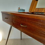 Coiffeuse scandinave en placage teck - années 60