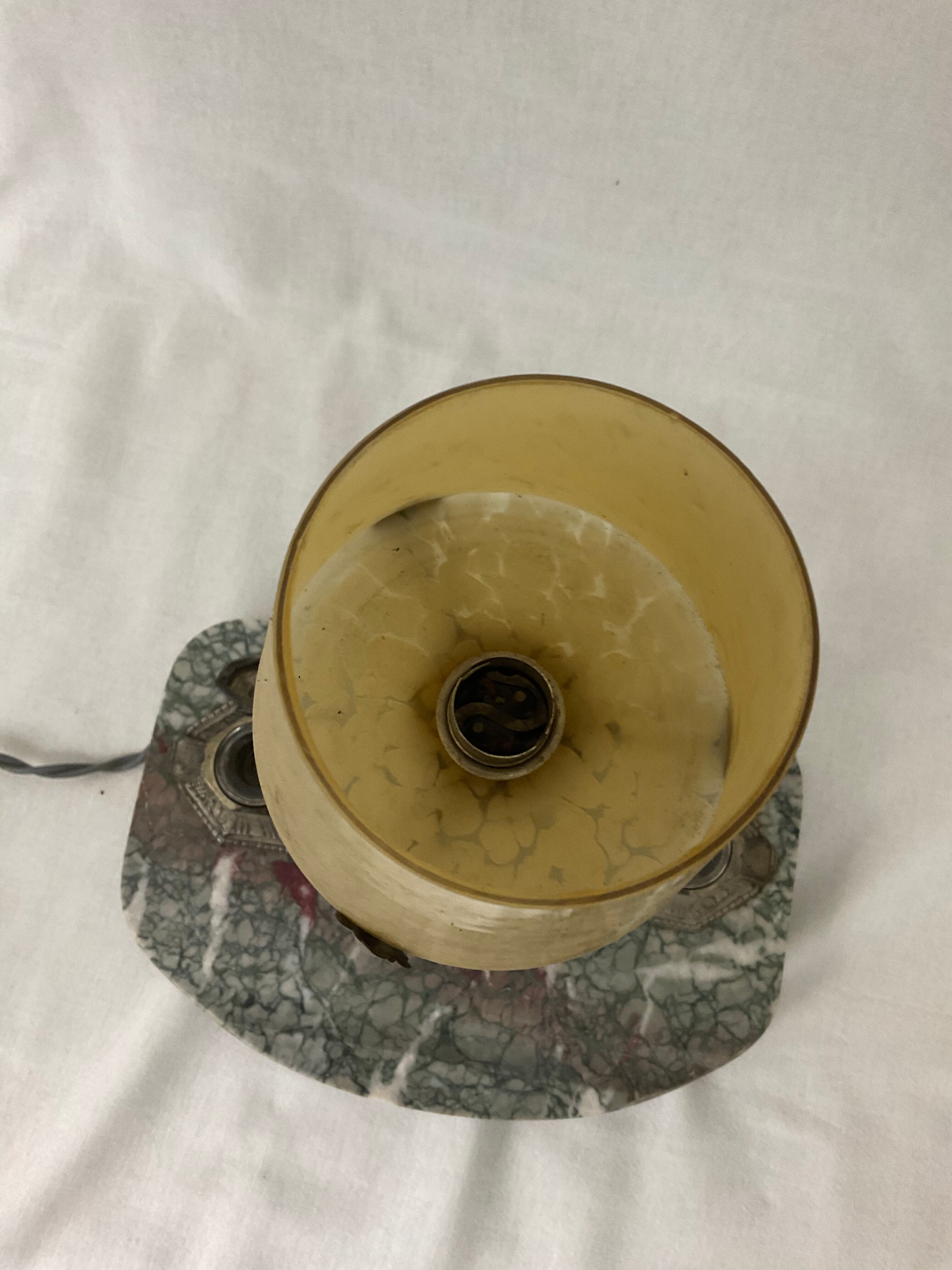 Desk lamp inkwell art nouveau art deco 1930s 30s