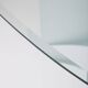 Table ovale en verre
