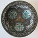 Duo of antique plates in filigree Hispano Moorish ceramics