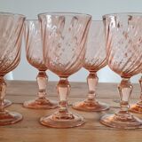 Set of 7 arcopal glasses model Rosaline
