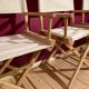 Lot 4 armchairs Pliants film director