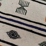 Handmade rug with Berber patterns