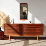 Vintage zebrano and walnut furniture from Morris of Glasgow.