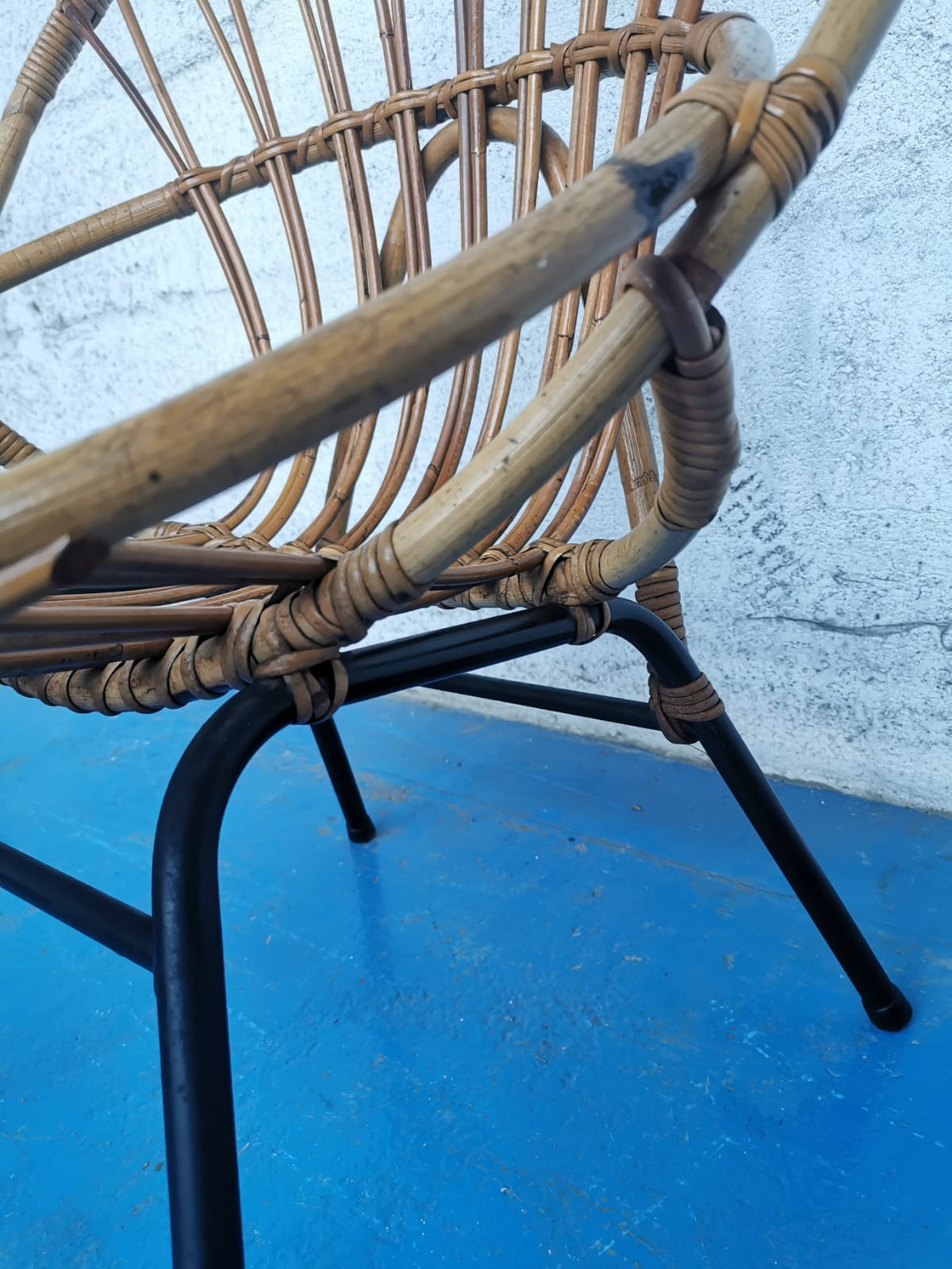 Rattan armchair 1960