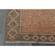 1970s Vintage Turkish Oushak Handmade Wool Cotton Orange Runner Rug 122x384