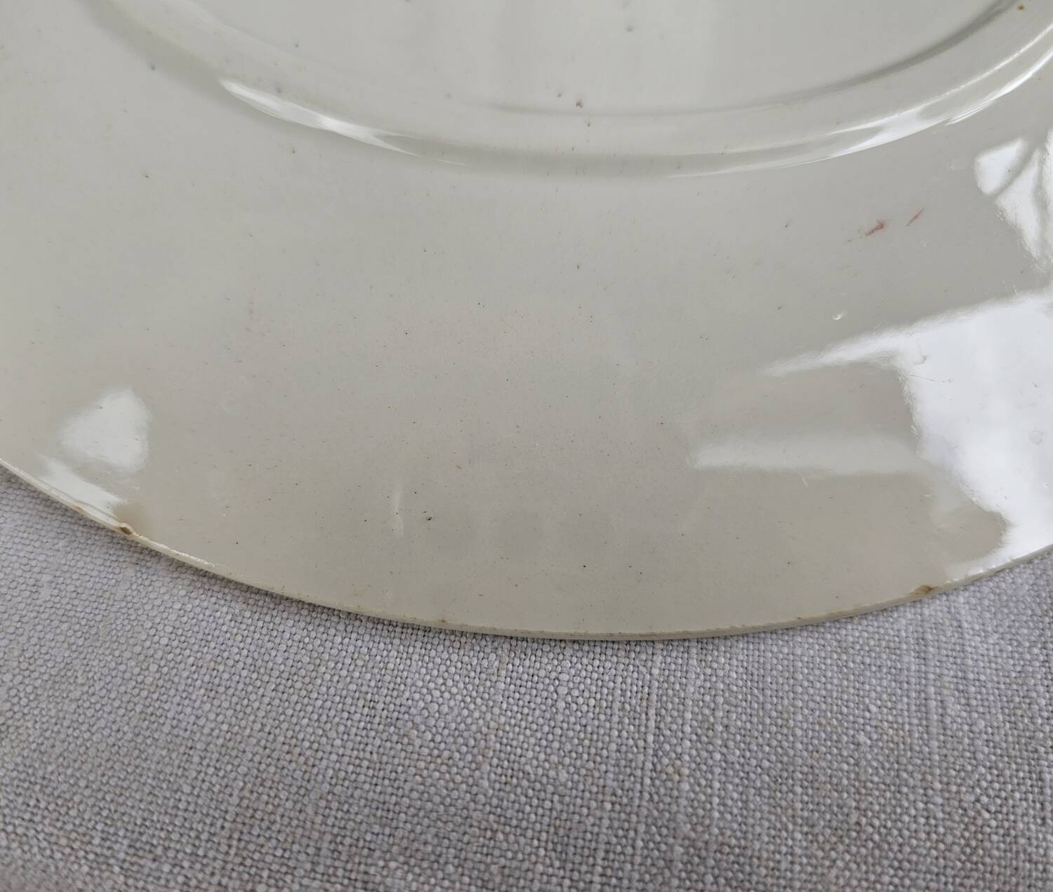 Assiettes plates Favori Sarreguemines rose