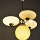 Art Deco Chandelier in Chrome-Plated Steel and Opal Glass, Czech, 1920s