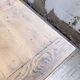 Solid oak farmhouse table with integrated extensions 1950