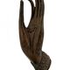 Patinated Bronze Buddha Hand, mounted on a Base, Thailand, 20th Century