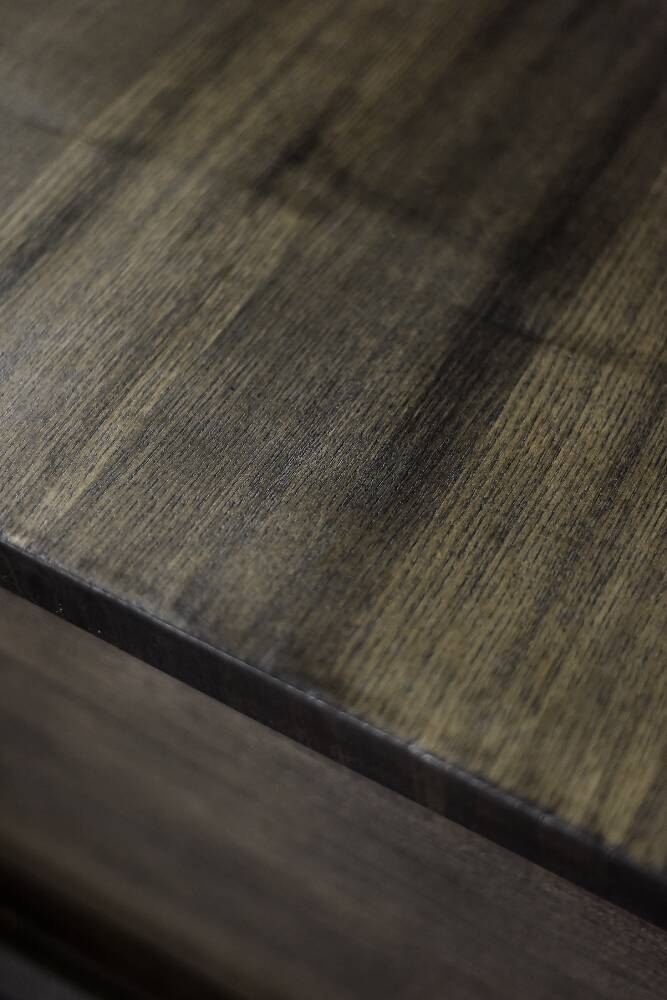 Scandinavian buffet in ash with matte metal handles, Mid-Century Modern style, 1960s.