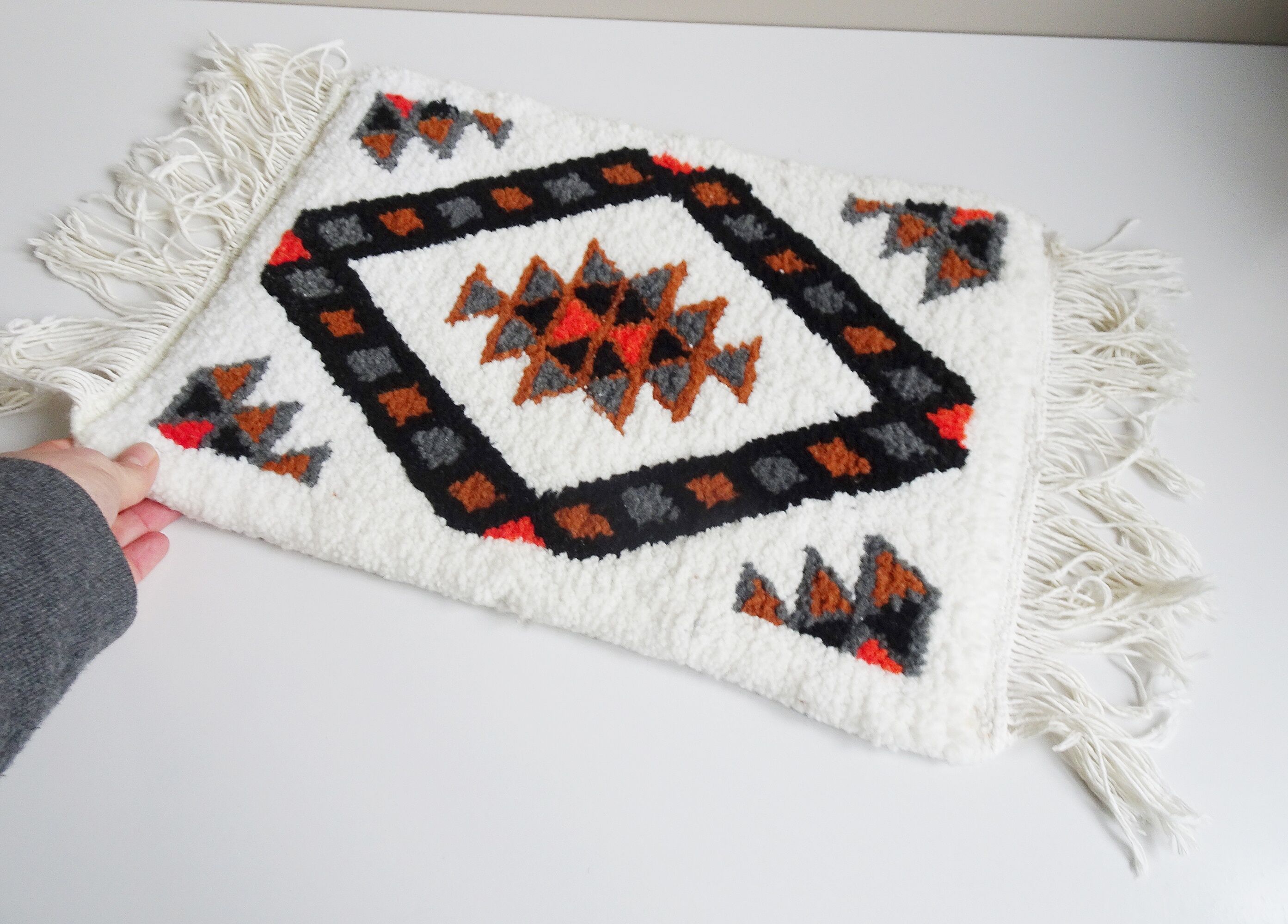 Berber carpet mat, 42 x 31 cm