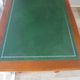 Minister's desk style L. Philippe – 2 drawers – cherry wood – faux leather desk mat